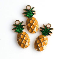 8PCS Enamel Pineapple Charms-RS625