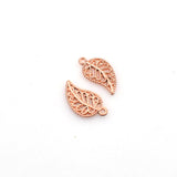 30PCS Leaf Charms,Rose Gold Color-RS906N