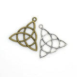 10PCS Big Celtic Knot Charms,2 Colors Available-RS329