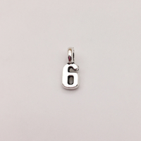 10PCS Number Charms 0-9,Antique Silver Tone-RS1202