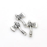 25PCS Axe Charms,2 Colors Available Double Sided-RS385