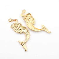 8PCS Big Mermaid Charms 4 Colors Available-RS339