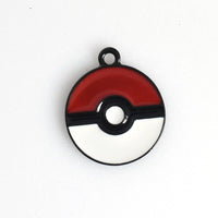 8PCS Pokemon Go Red and White Enamel Ball Charms-RS624