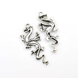 10PCS Dragon Charms,2 Colors Available-RS980