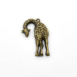 8PCS Giraffe Charms,Antique Bronze Tone-RS110