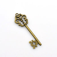 5PCS Big Key Charms,Antique Bronze Tone-RS281