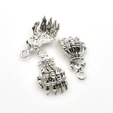 8PCS Skull Hand Charms,2 Colors Available 3D-RS1219