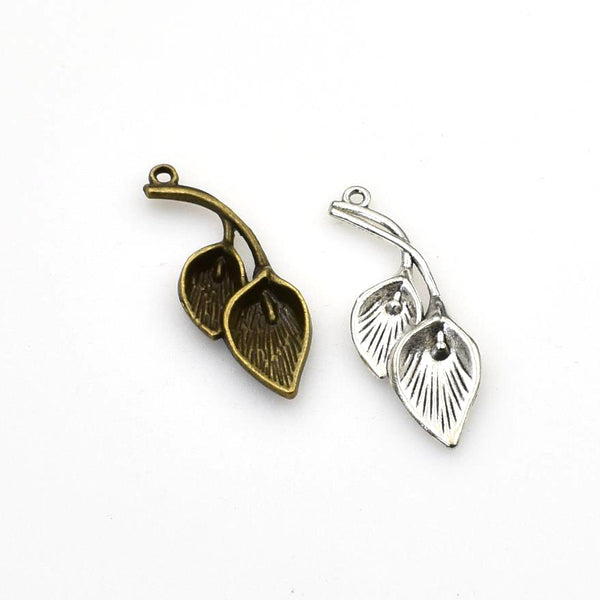 10PCS Calla Flower Charms,2 Colors Available-RS045