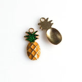 8PCS Enamel Pineapple Charms-RS625