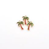 8PCS Enamel Coconut Tree Charms-RS1021