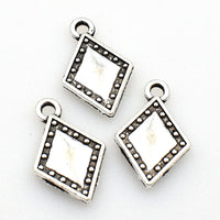 20PCS Poker Charms,Antique Silver Tone,4 Styles Available-RS161