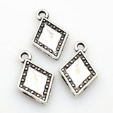 20PCS Poker Charms,Antique Silver Tone,4 Styles Available-RS161