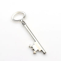 4PCS Big Key Charms,Antique Silver Tone-RS619