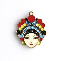 3PCS Drama Head Portrait Charms-RS1167