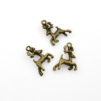 15PCS Deer Charms,2 Colors Available 3D-RS251