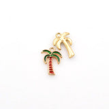 8PCS Enamel Coconut Tree Charms-RS1021