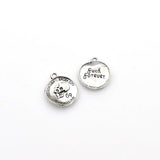 10PCS Round Skull Charms,2 Colors Available-RS1135