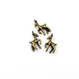 20PCS Deer Charms,Antique Bronze Tone 3D-RS115