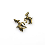 20PCS Deer Charms,Antique Bronze Tone 3D-RS115