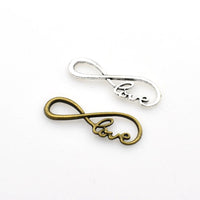 20PCS Love Connector Charms,2 Colors Available-RS297