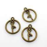 25PCS Yoga Charms,Double Sided 2 Colors Available-RS320