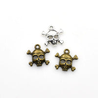 20PCS Skull Head Charms,2 Colors Available-RS957