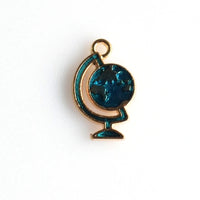 10PCS Blue Globe Charms-RS1087