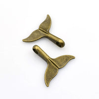 8PCS Big Whale Tail Charms,2 Colors Available-RS614