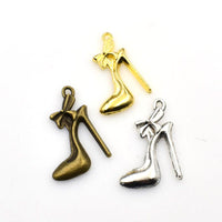 15PCS High Heels Charms,3 Colors Available-RS192