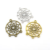 15PCS Circular Mesh Connector Charms,3 Colors Available-RS790