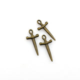 50PCS Little Sword Charms,2 Colors Available-RS684