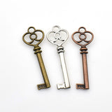 6PCS Key Charms,3 Colors Available-RS1055