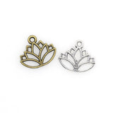 30PCS Lotus Charms,2 Colors Available-RS948