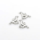 20PCS Horse Charms,Antique Silver Tone-RS393