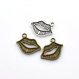 20PCS Lips Charms,2 Colors Available-RS194