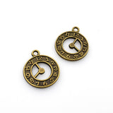 20PCS Clock Charms,2 Colors Available Double Sided-RS302