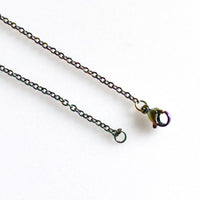 2 Finished Stainless Steel Chains Rainbow Color-CS052