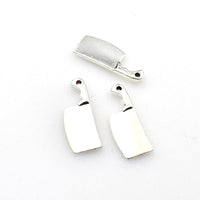 25PCS Kitchen Knife Charms,Antique Silver Tone Double Sided-RS737