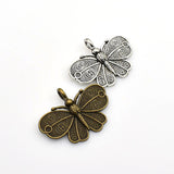 8PCS Big Butterfly Charms,2 Colors Available-RS1070