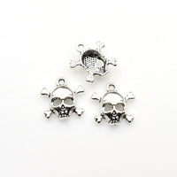 20PCS Skull Head Charms,2 Colors Available-RS957