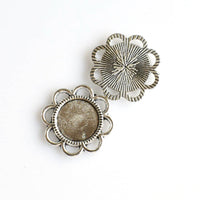 10PCS 14mm Round Cabochon Base Settings,2 Colors Available-B2165