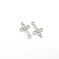 30PCS Cross Charms,Antique Silver Tone-RS909