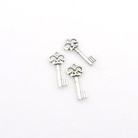 Wholesale 40PCS Key Charms,Antique Silver Tone-RS079