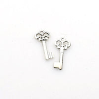 Wholesale 40PCS Key Charms,Antique Silver Tone-RS079