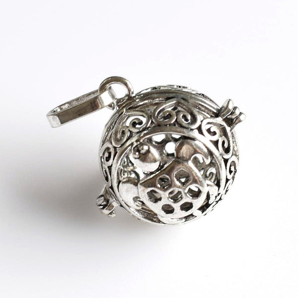 1PCS Turtle Cage Pendant,Antique Silver Tone-TS069