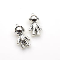 3PCS Astronaut Charms,Antique Silver Tone 3D-RS1166