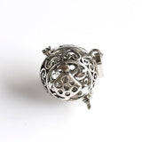 1PCS Turtle Cage Pendant,Antique Silver Tone-TS069