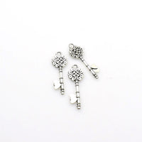 20PCS Key Charms,Antique Silver Tone-RS058