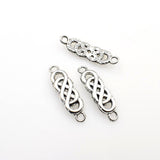 20PCS Double Eight Charms,Antique Silver Tone-RS425