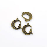 15PCS Moon and Tower,Antique Bronze Tone-p1412